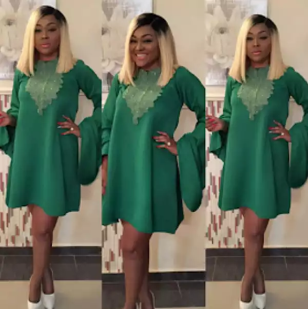 Mercy Aigbe-Gentry stuns in green outfit